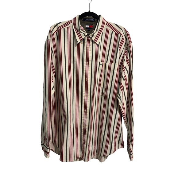 Tommy Hilfiger Other - Rare Vintage Tommy Hilfiger w/ Lion Crest Striped Button Down Size XL